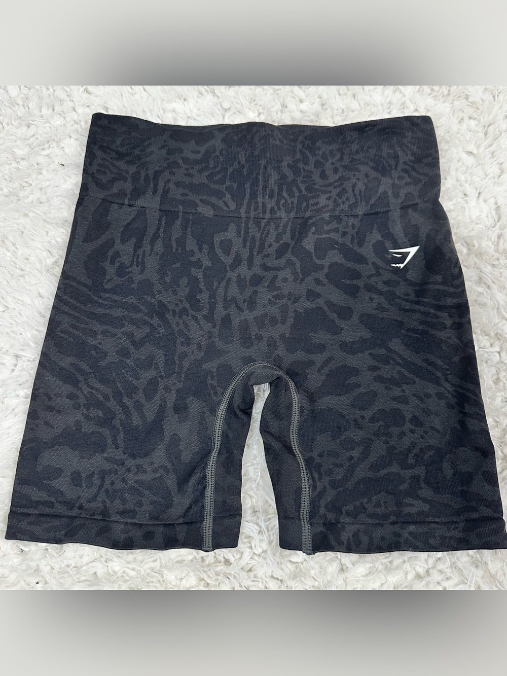 Gymshark Black animal adapt seamless butt scrunch shorts